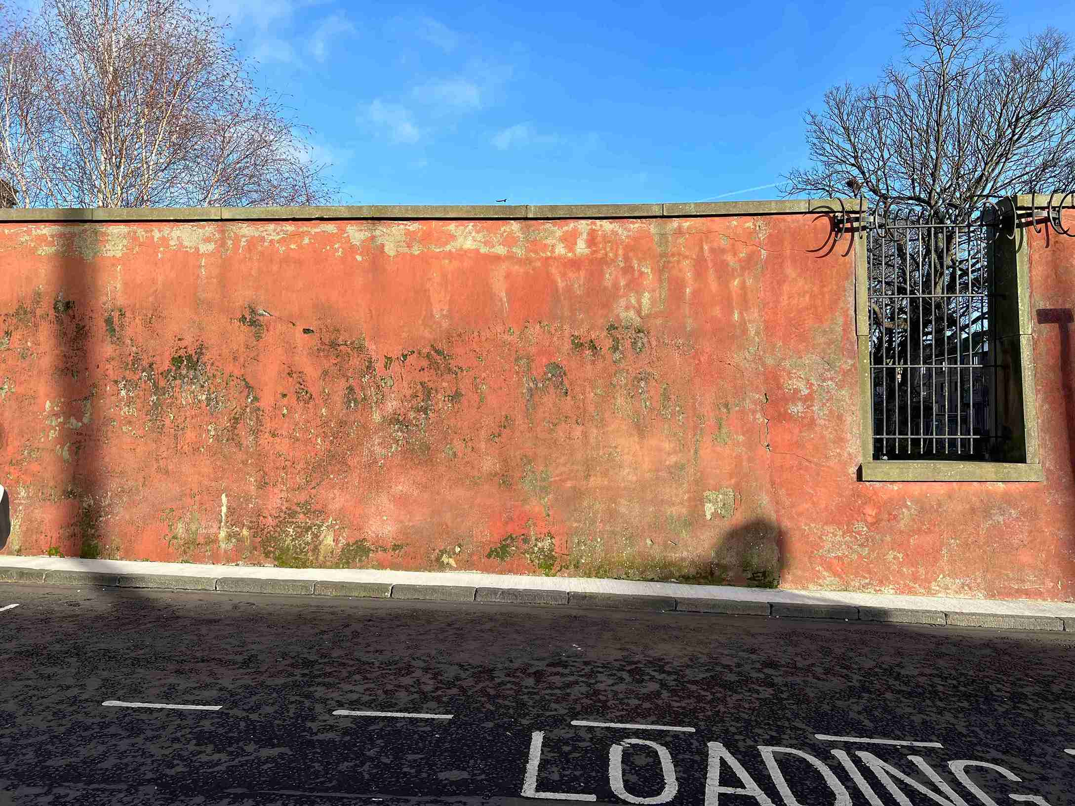 Existing red wall