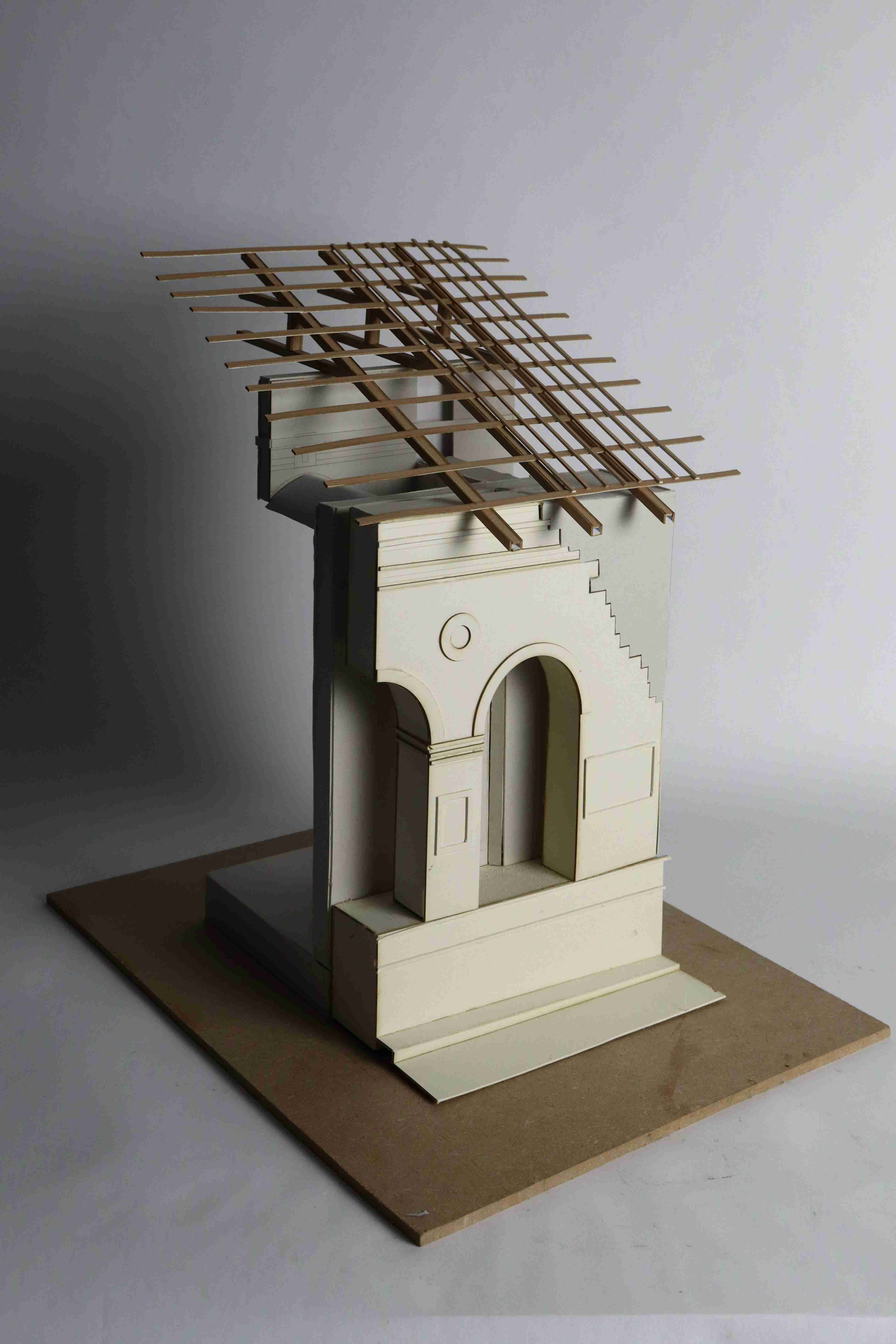 1:50 bay model of Tempio Malatestiano (precedent)