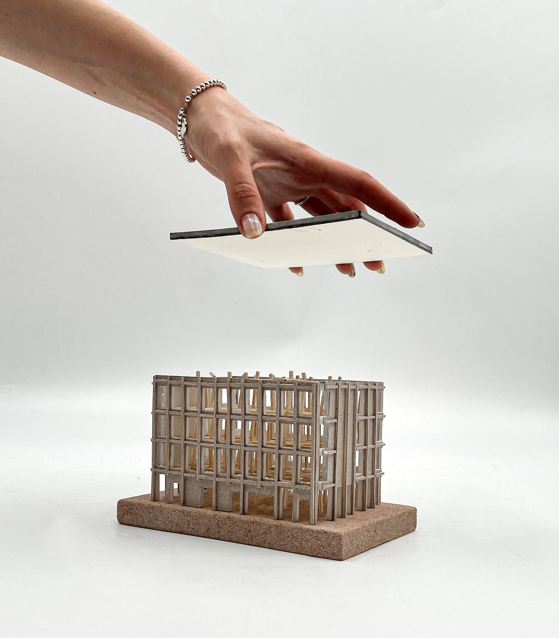 1:200 Social Housing Model Exploding the roof