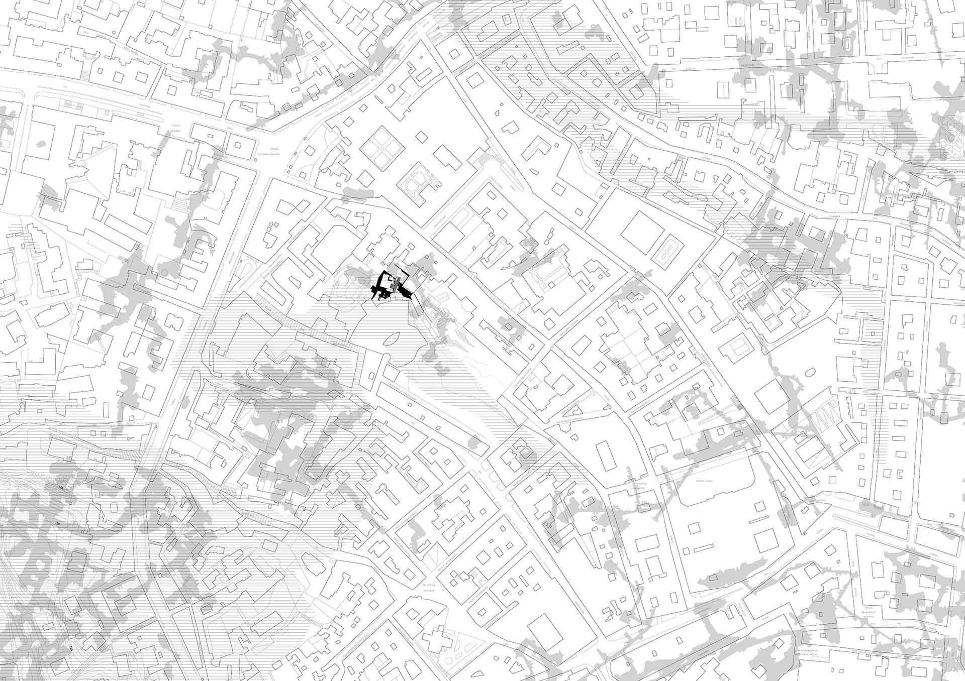 The Meteorological Observatory - Location Plan with cavities and surface movement.