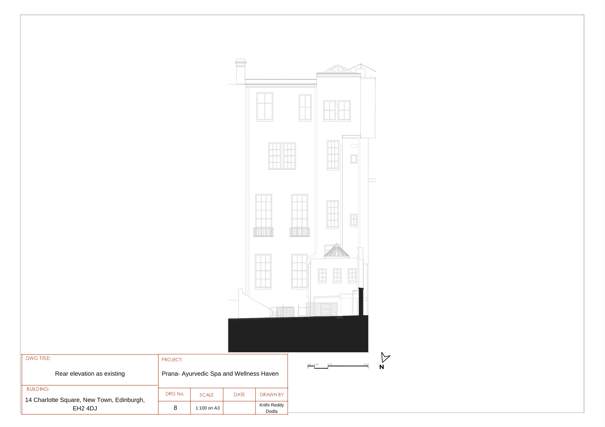 Rear Elevation as existing