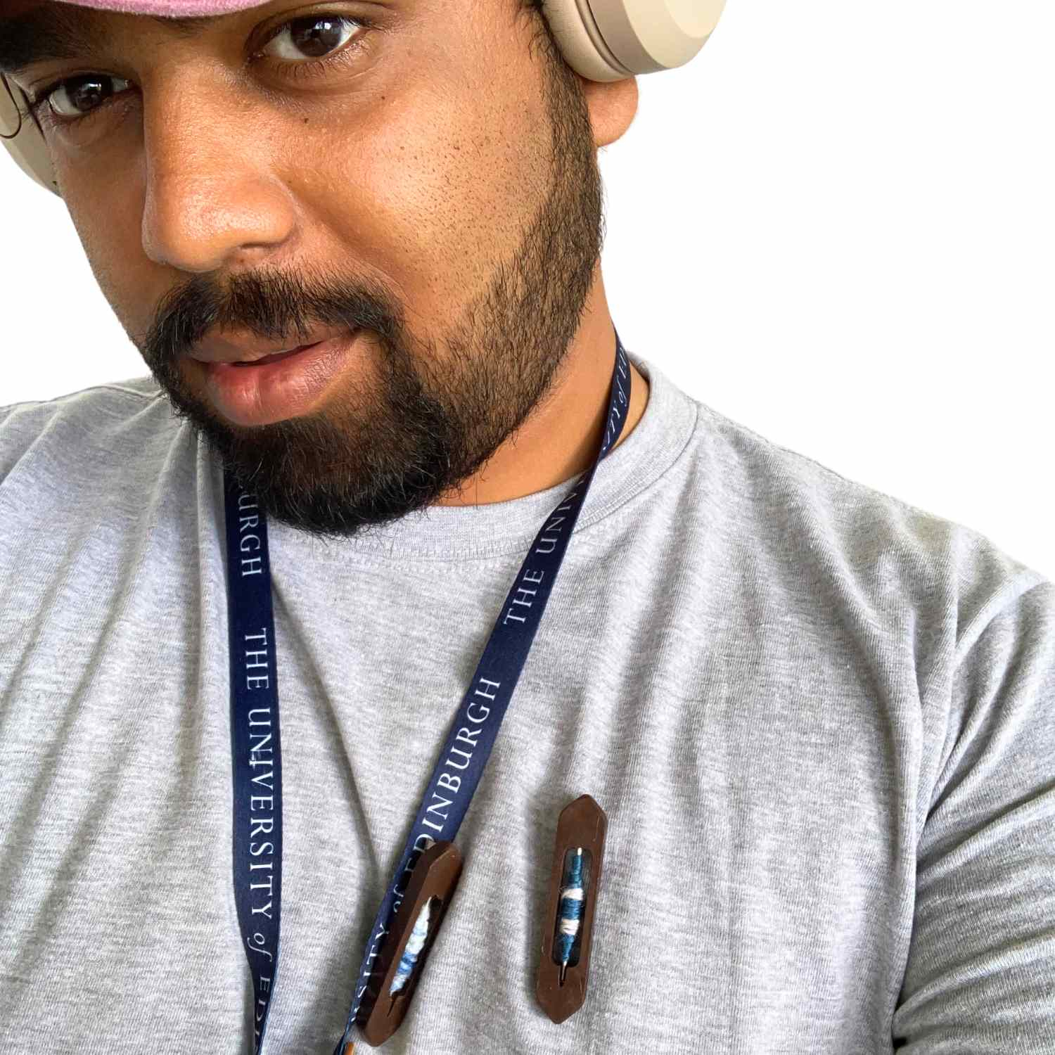 me wearing the broach