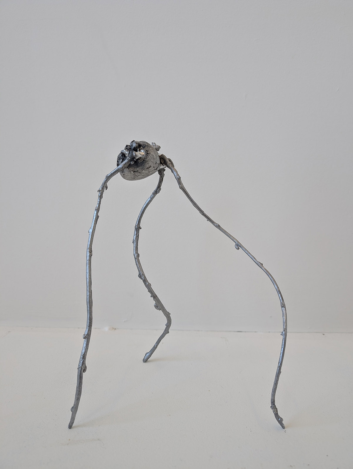 Closet warrior, aluminium, 2024