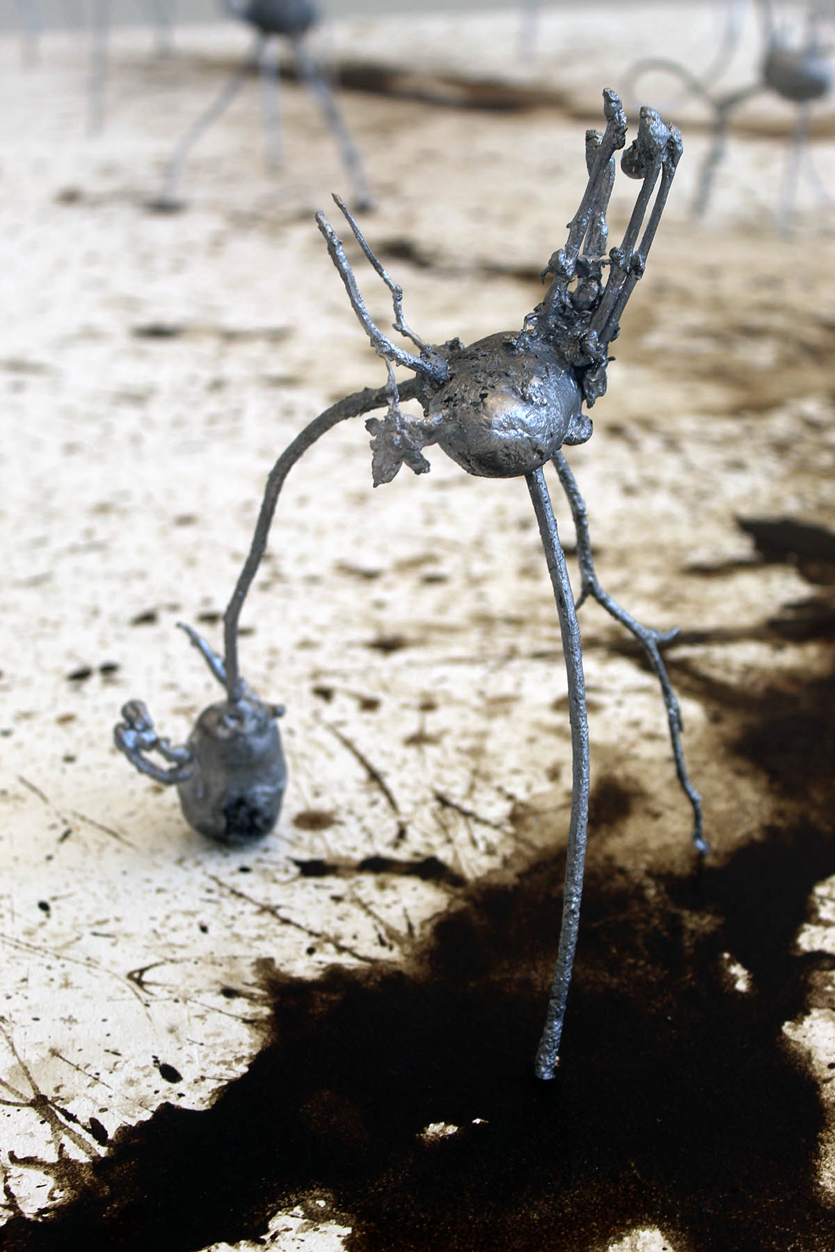 Closet warrior, aluminium, 2024