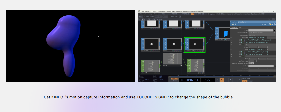 Kinect part of program