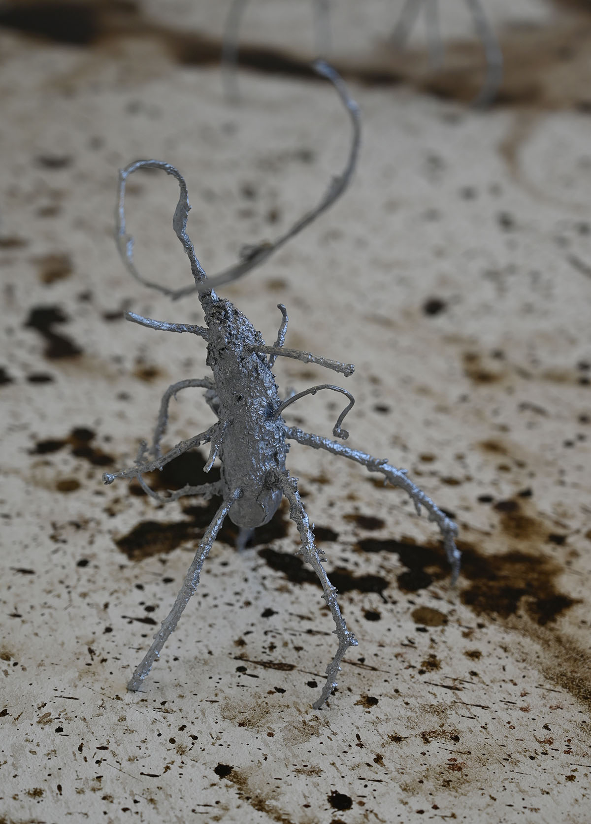 Closet warrior, aluminium, 2024