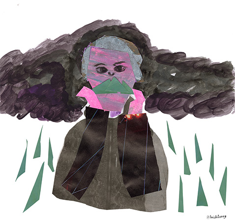 boy playing leaf flute