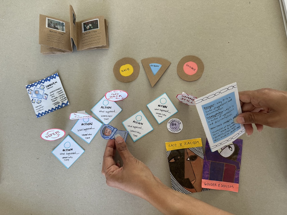 Prototype of an interactive training tool being used