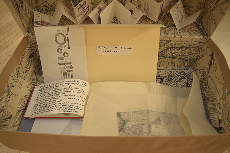 journal inside the suitcase