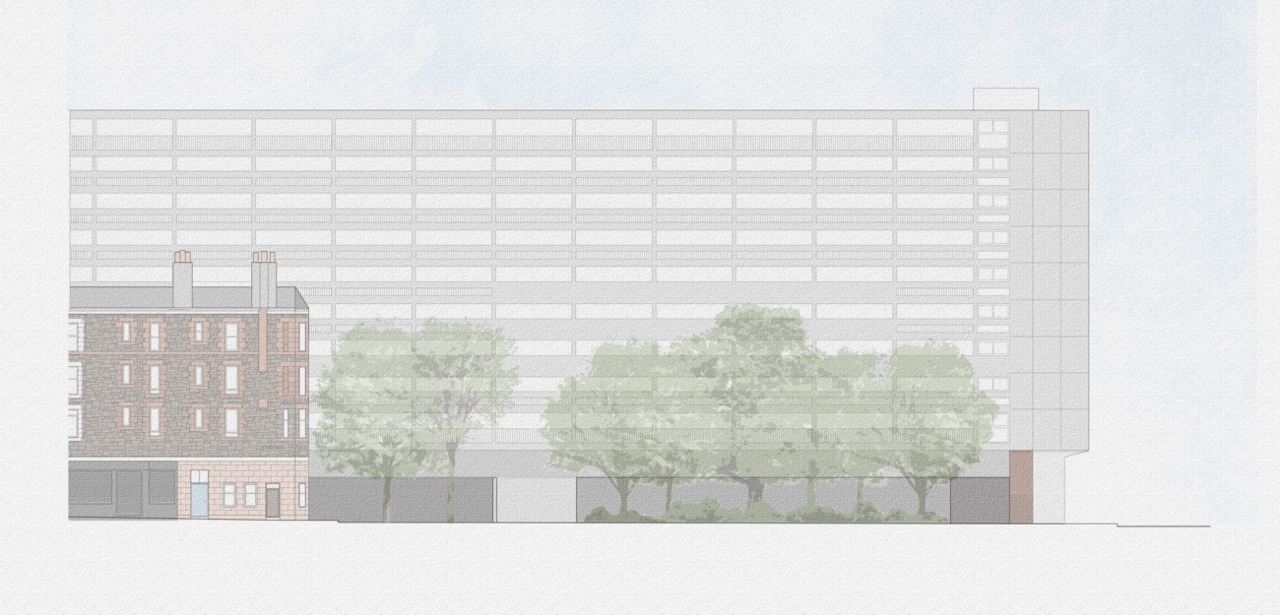 Existing Elevation Henderson Street