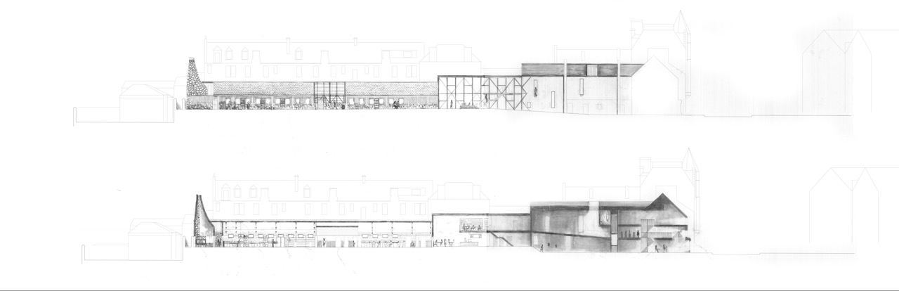 1-100 Site Elevation and Section
