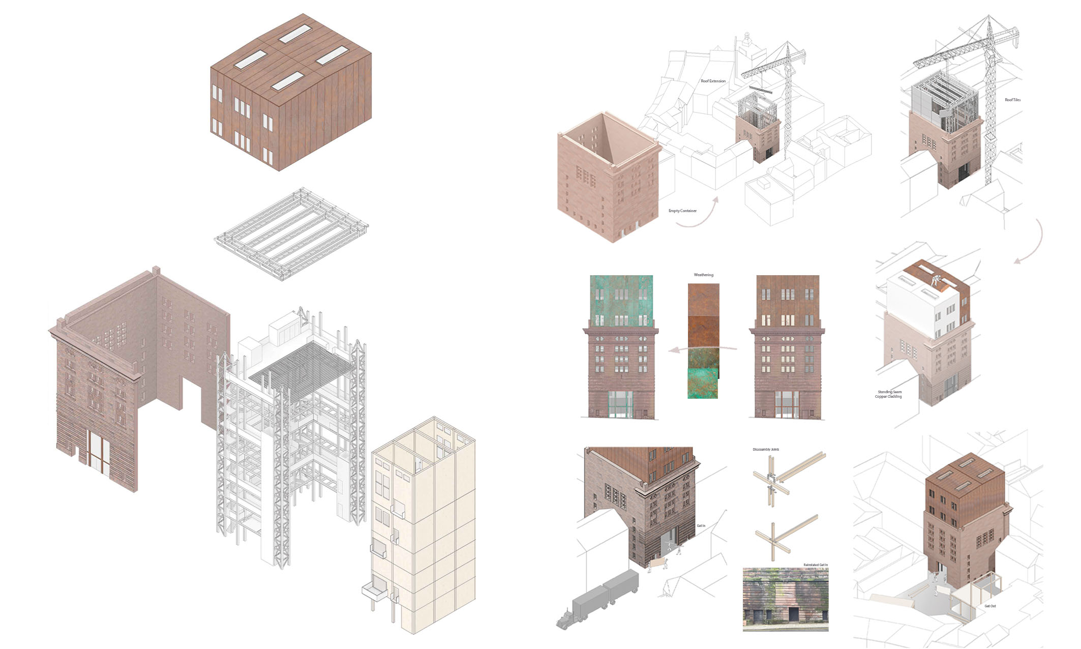 Exploded Axo and Construction 