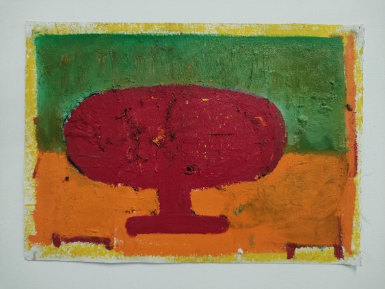 Empty table, Oil on canvas 30 x 40 cm