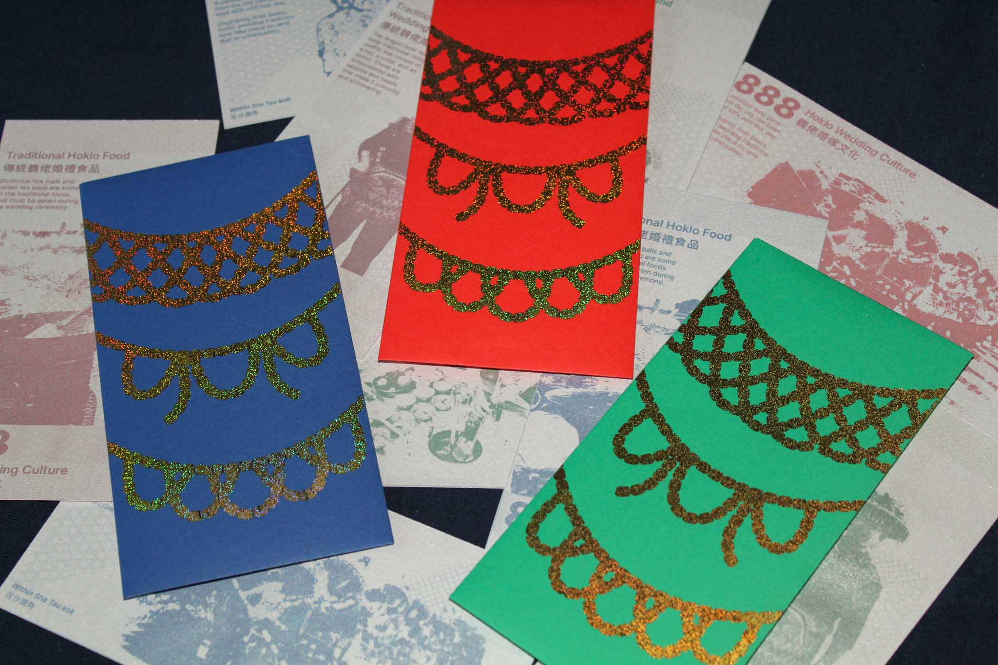 Chinese red pocket design