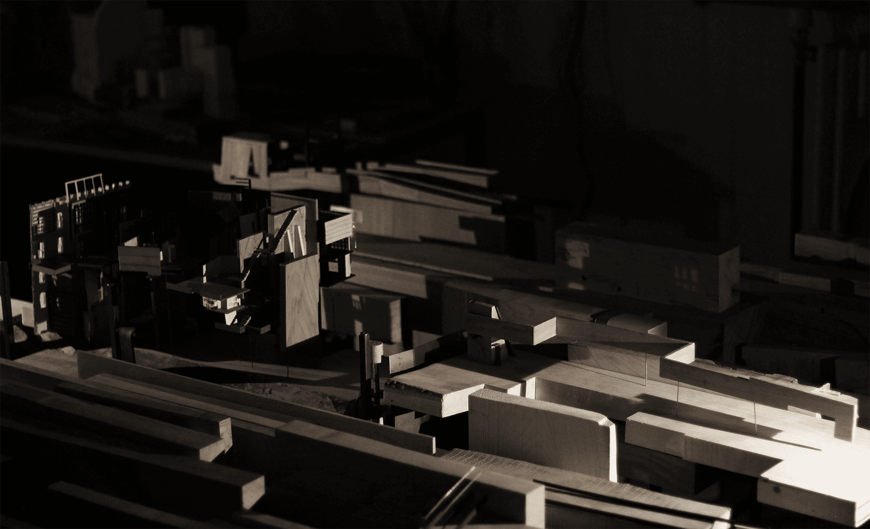 Coastal Material Density Transect Model, With Adjacent 1-100 Architectural Model