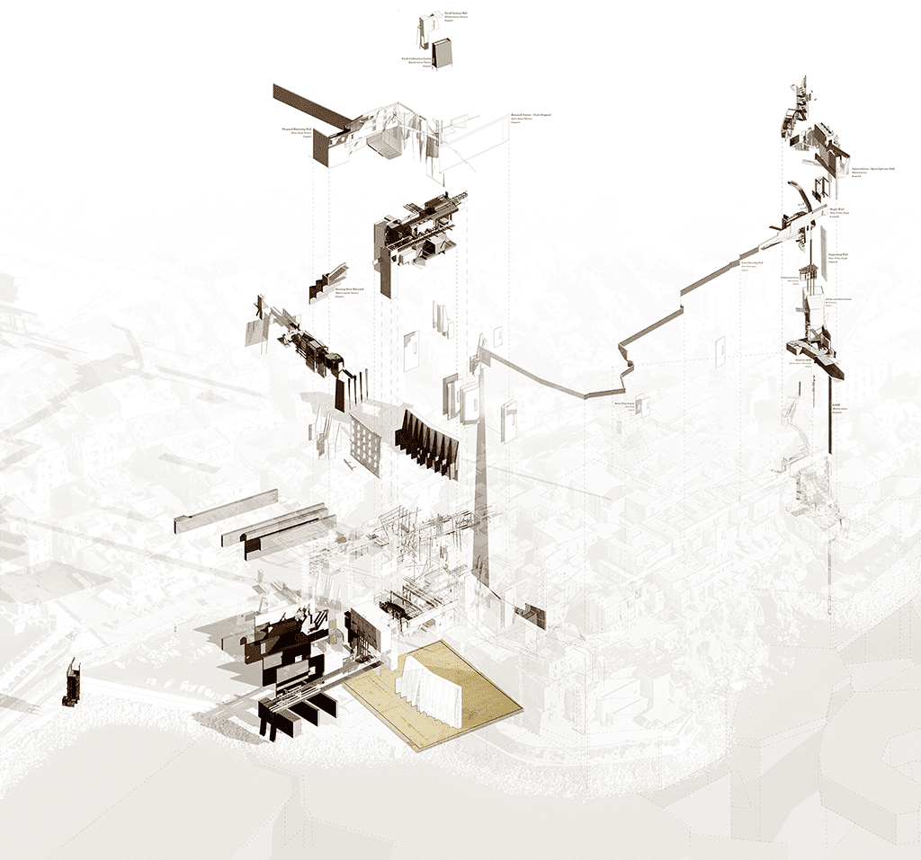 Exploded Axonometric - Rione Terra