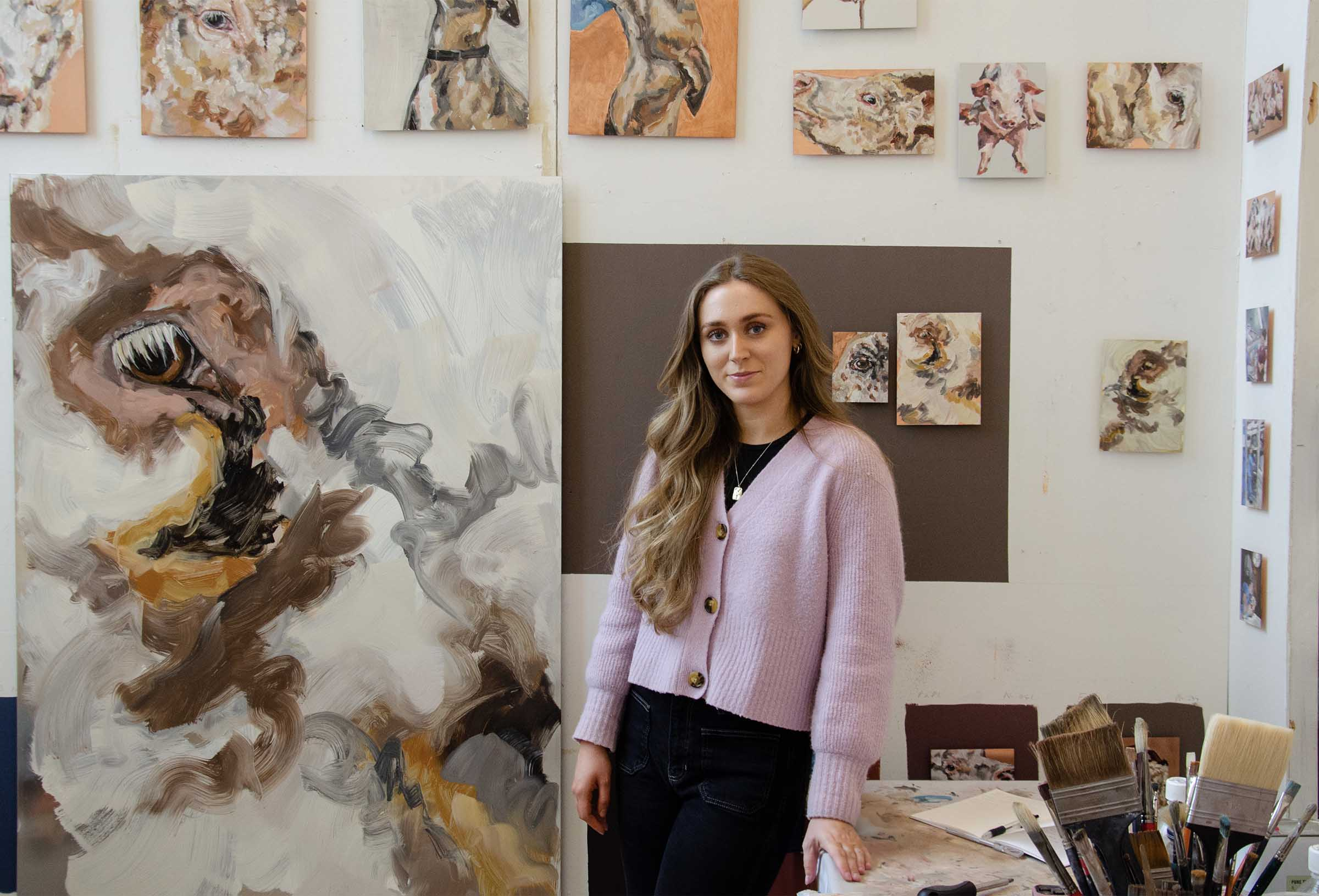 studio portrait of artist