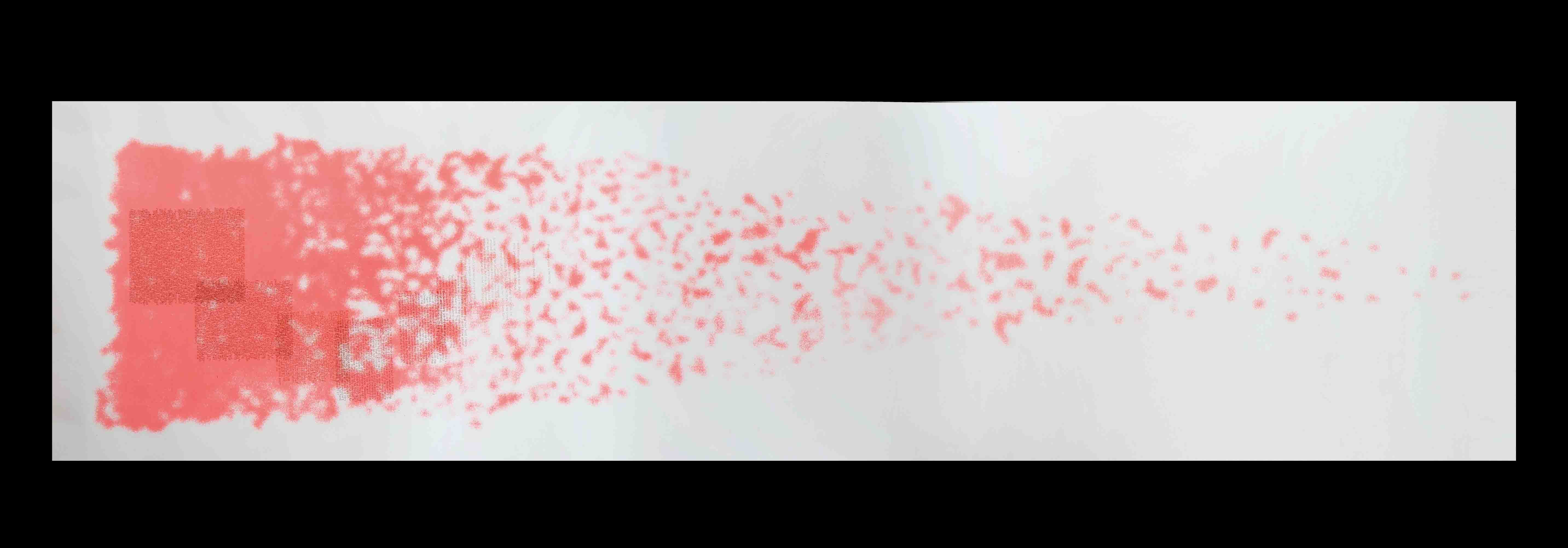 long piece work by screen printing